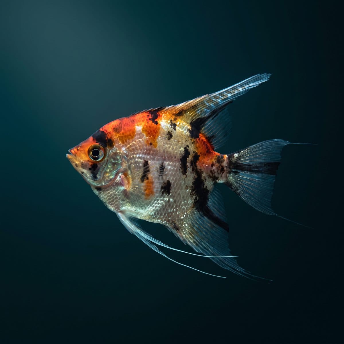 Angel Koi Fish (Pterophyllum scalare) — premium specimen