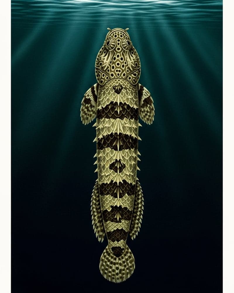 Ornate Bichir (Polypterus ornatipinnis) — premium specimen