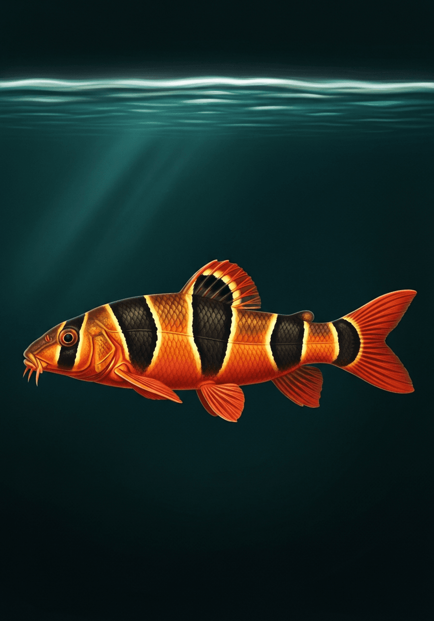 Clown Loach (Chromobotia macracanthus) — premium specimen