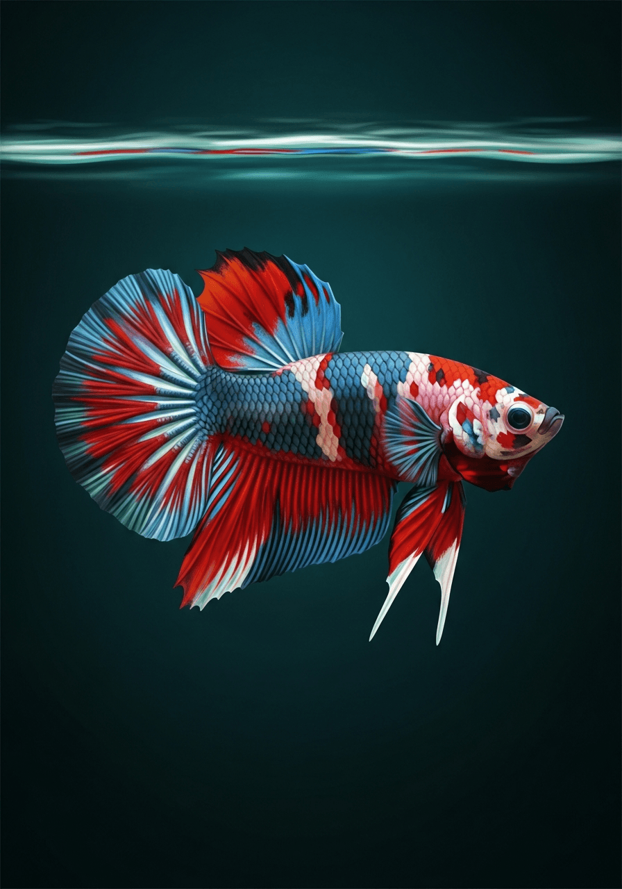 Galaxy Koi Betta (Betta splendens) — premium specimen