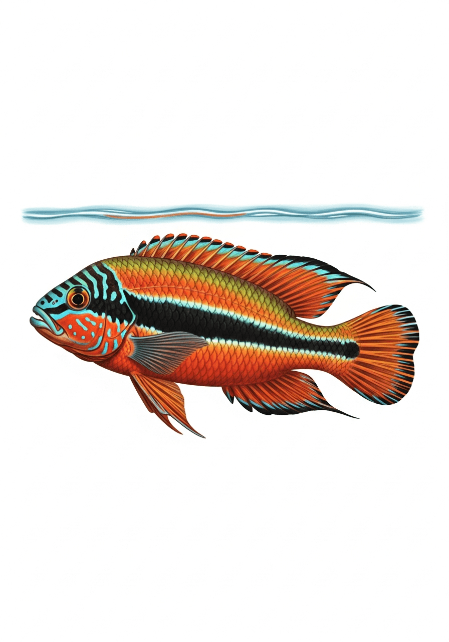 Macaw Cichlid (Crenicichla sp.) — premium specimen