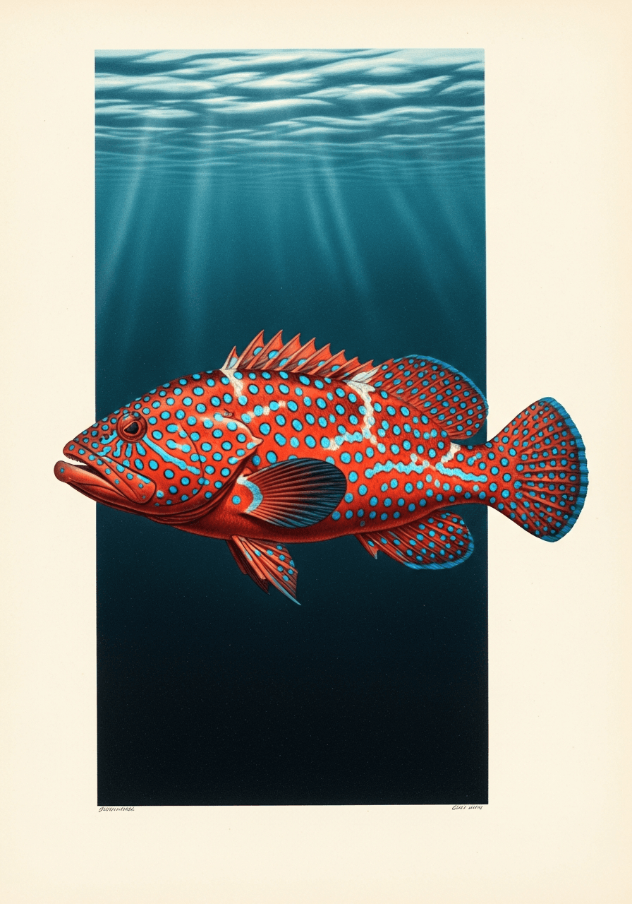 Miniatus Grouper (Cephalopholis miniata) — premium specimen