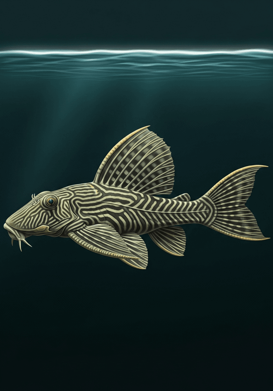 Royal Pleco (Panaque nigrolineatus) — premium specimen