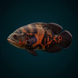 Tiger Oscar (Astronotus ocellatus) — premium specimen