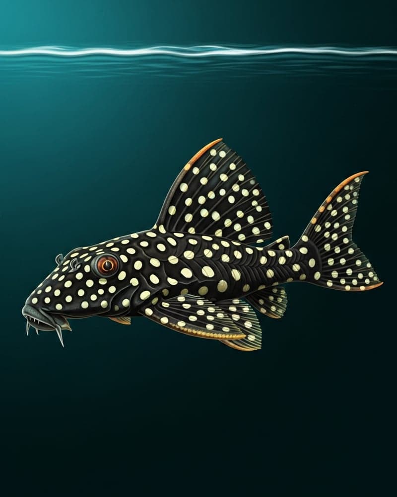 Vampire Pleco (Leporacanthicus galaxias) — premium specimen